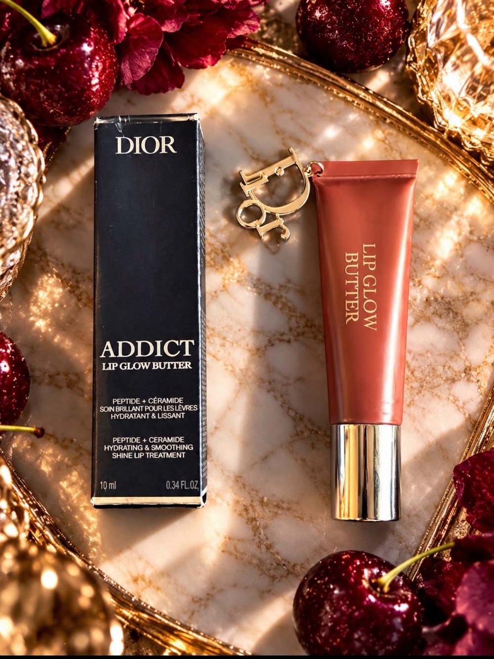 Dior Addict Lip Glow Butter – 104 Black Cherry 🍒 🖤